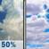 Saturday: Chance Showers And Thunderstorms then Mostly Cloudy