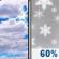 Thursday: Mostly Cloudy then Light Snow Likely