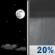 Tuesday Night: Mostly Clear then Slight Chance Rain Showers