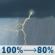 Saturday: A slight chance of rain showers before 7am, then showers and thunderstorms between 7am and 2pm, then a slight chance of showers and thunderstorms between 2pm and 4pm. Mostly cloudy. High near 81, with temperatures falling to around 78 in the afternoon. South wind 3 to 9 mph, with gusts as high as 24 mph. Chance of precipitation is 100%. New rainfall amounts between a quarter and half of an inch possible. Saturday: Showers And Thunderstorms